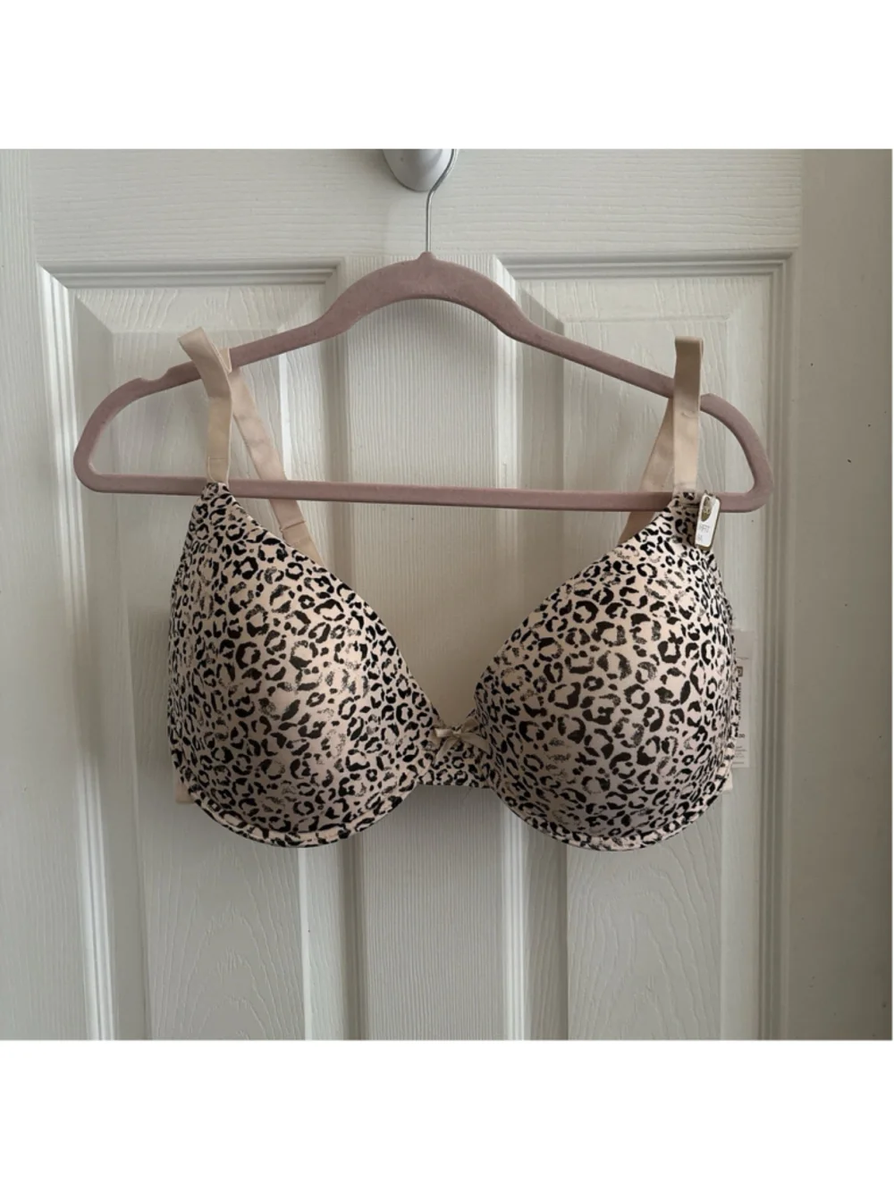 Adrienne Vittadini Studio T-Shirt Bra | Size 40DD | NWT Leopard Print Intamates